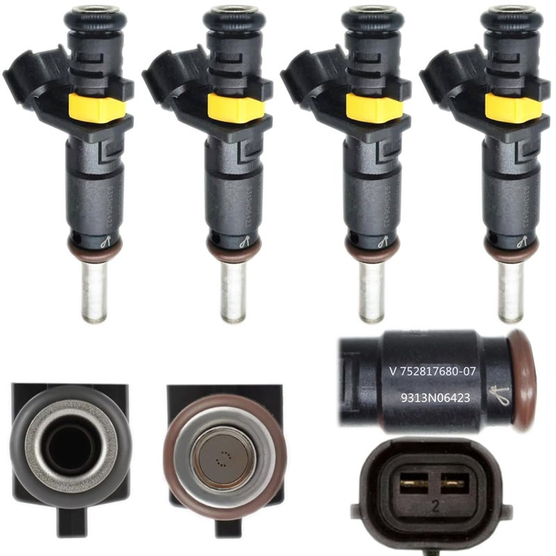 IXGKHC Set of 4PCS 6 Holes Genuine OEM Fuel Injectors 2007-2016 Replacement For Mini Cooper Base R56 Clubman R55 Cabrio R57 Coupe R58 Roadster R59 Paceman R61,Replace OE# 7528176 13537528176 1984J2 1984G - Image 1